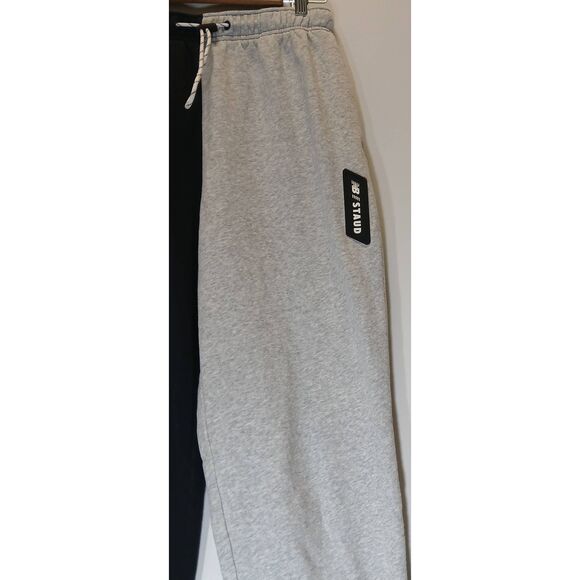 Staud new balance womens medium jogger pants wide leg baggy gray black - Picture 4 of 9